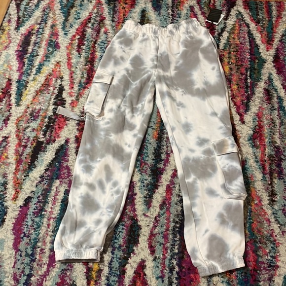 tie dye sweats, blue grey white, forever 21 - Picture 2 of 2